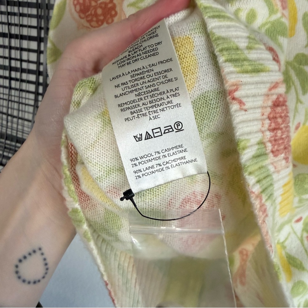 Free people isla printed cardigan lemon - Picture 6 of 8